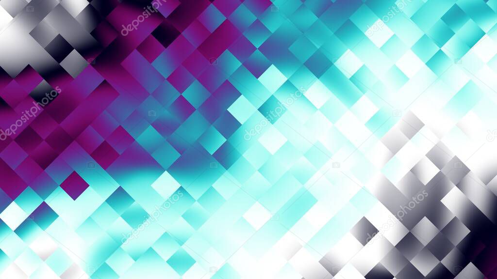 Abstract pattern of small squares. Abstract low poly geometric image. Horizontal background with aspect ratio 16 : 9