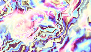 Soyut dijital fraktal model. Mermer dokusunun taklidi. Dalgalı psikedelik arkaplan.