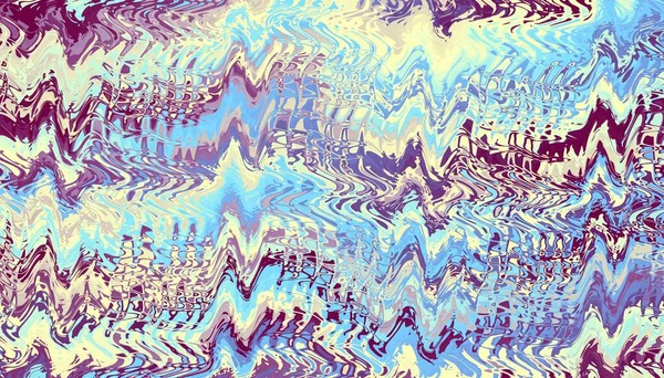 概要ディジタルフラクタルパターン サイケデリック波状テクスチャ — ストック写真