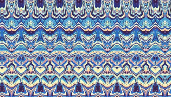Abstract digital fractal pattern. Vintage ornamental texture.