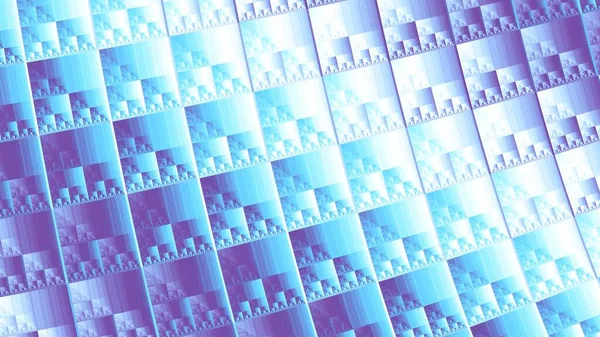 Abstract Digitaal Fractal Patroon Geometrische Futuristische Technologie — Stockfoto