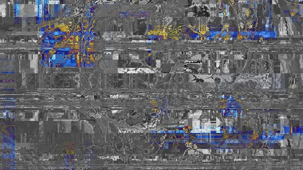 Objelerin Kodlayıcısı Olan Soyut Doku Ğrenç Bir Datamoshing Kalıbının Taklidi — Stok fotoğraf