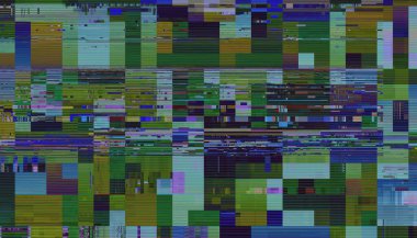 Soyut model. Soyut gelecek geometrik fraktal görüntüsü. Yatay arkaplan.