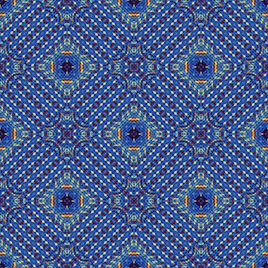 Soyut model. Düzenli kare dekoratif arka plan. Kusursuz desen. Klasik mozaik sanat modeli.