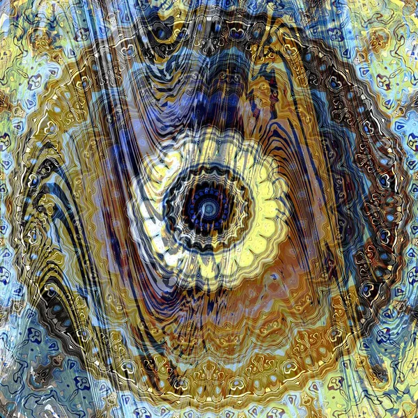 Vintage Grunge Mandala Μοτίβο Στολίδι Τετράγωνο Φόντο — Φωτογραφία Αρχείου