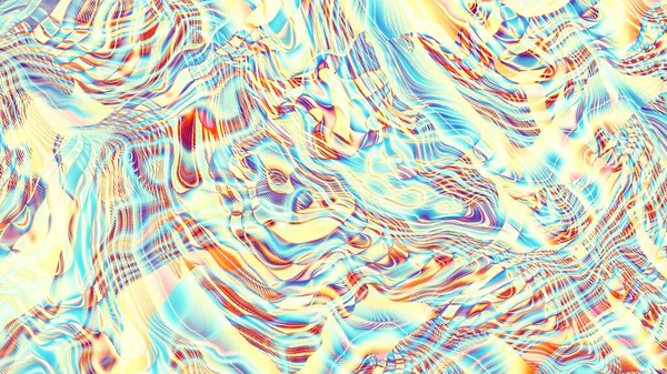 Abstract Pattern Psychedelic Wavy Texture Horizontal Background Aspect Ratio — Stock Photo, Image