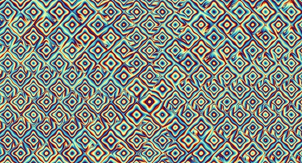 Fondo Mosaico Ornamental Futurista Abstracto Imagen Horizontal Con Relación Aspecto — Foto de Stock