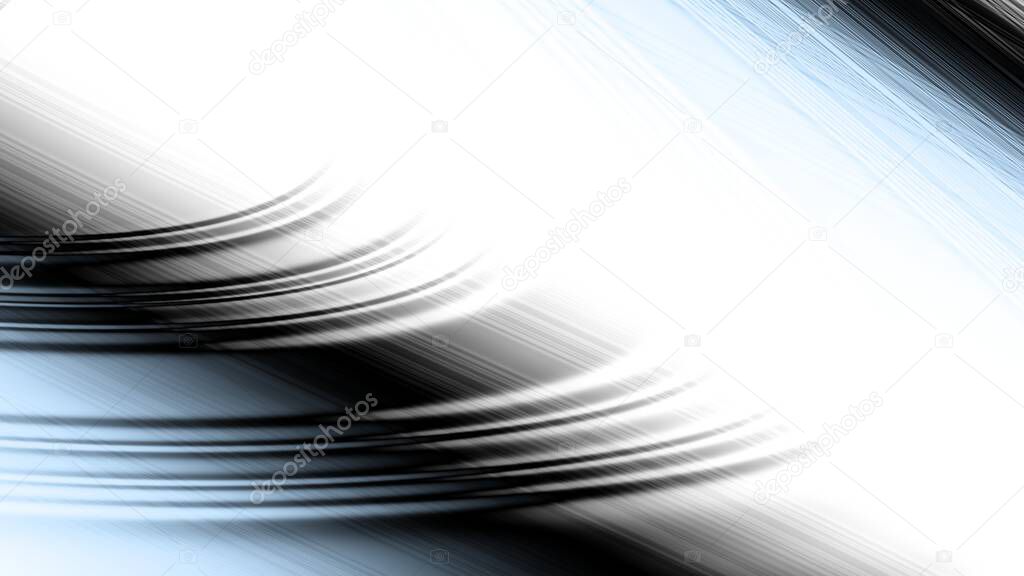 Abstract expressive lines on white background. Blank place for a text. Horizontal background with aspect ratio 16 : 9