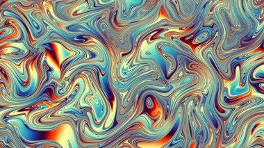 Soyut model. Psikedelik dalgalı doku. Görünüm oranı 16: 9 olan yatay arkaplan