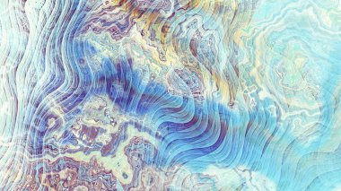 Soyut dijital fraktal model. Mermer dokusunun taklidi. Görünüm oranı 16: 9 olan yatay arkaplan