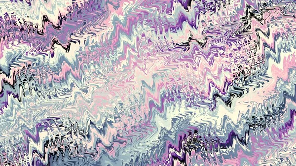 Soyut Dijital Fraktal Model Dalgalı Doku Görünüm Oranı Olan Yatay — Stok fotoğraf