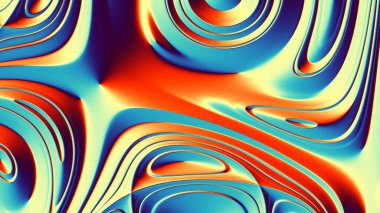 Soyut dijital fraktal model. Soyut fütüristik rahatlama dokusu. Görünüm oranı 16: 9 olan yatay arkaplan