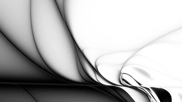 Abstrakcyjny Cyfrowy Wzór Fraktalny Abstrakcyjny Gradient Białym Tle Poziome Tło — Zdjęcie stockowe