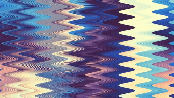 Abstraktes Digitales Fraktalmuster Wellige Textur Horizontaler Hintergrund Mit Seitenverhältnis — Stockfoto