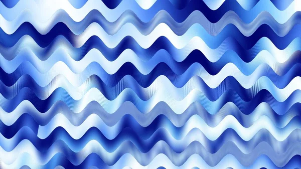 Padrão Fractal Digital Abstracto Textura Ondulada Azul Fundo Horizontal Com — Fotografia de Stock