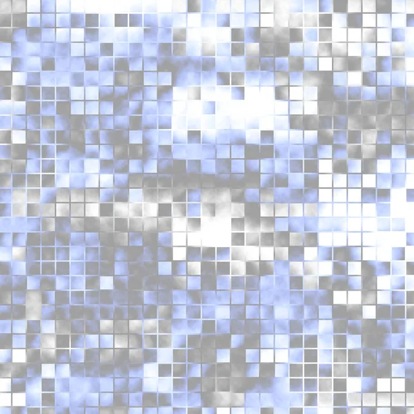 Abstraktní Digitální Fraktál Square Mosaic Art Pattern — Stock fotografie