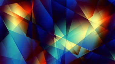 Soyut dijital fraktal model. Soyut fütürist teknoloji görüntüsü. Görünüm oranı 16: 9 olan yatay arkaplan