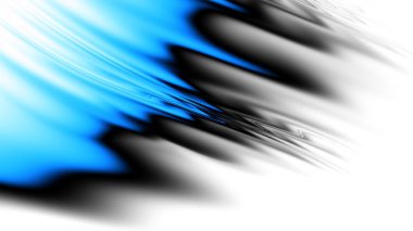 Soyut dijital fraktal model. Boş arkaplanda soyut şekiller. Görünüm oranı 16: 9 olan yatay arkaplan