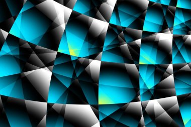 Soyut dijital geometrik desen. Yatay oryantasyon. Geometrik fütürist resim.