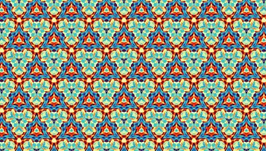 Soyut dijital geometrik desen. Yatay oryantasyon. Soyut klasik süs dokusu.