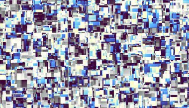 Soyut dijital geometrik desen. Yatay oryantasyon. Geometrik fütürist resim.