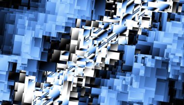 Soyut dijital geometrik desen. Yatay oryantasyon. Geometrik fütürist resim.