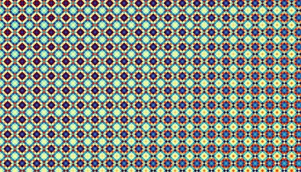 Abstrakt Digitalt Geometriskt Mönster Horisontell Inriktning Mönster Pixel Konst Stil — Stockfoto