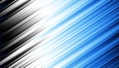 Soyut dijital fraktal model. Yatay oryantasyon. Beyaz arkaplanda çarpık mavi çizgiler.