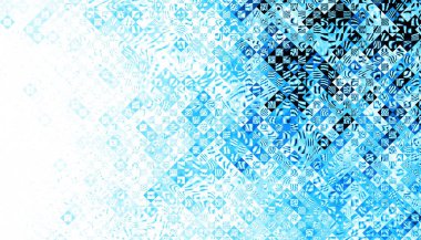 Soyut dijital fraktal model. Beyaz arkaplanda düşük polimerli doku.