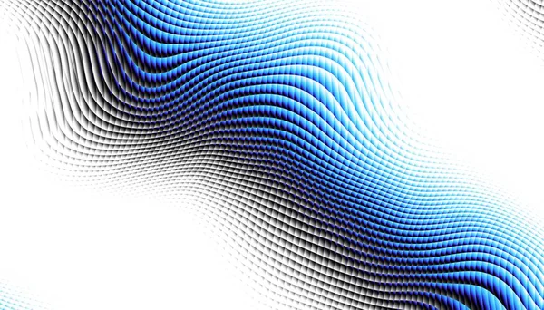 概要ディジタルフラクタルパターン 白い背景に波状のテクスチャ — ストック写真