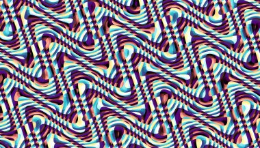 Soyut dijital fraktal model. Psikedelik dalgalı doku.