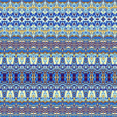 Soyut dijital fraktal model. Art Nouveau stilinde dekoratif süs deseni