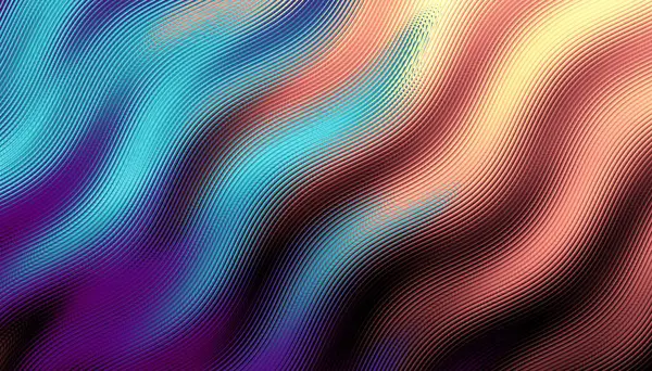 Abstract Digital Fractal Pattern Psychedelic Wavy Texture — Stock Photo, Image