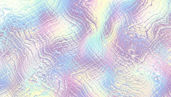 Abstract Digital Fractal Pattern Gamma Pastel Colors Psychedelic Wavy Texture — Stock Photo, Image