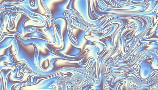 Abstract Digitaal Fractal Patroon Horizontale Oriëntatie Psychedelische Golvende Textuur — Stockfoto