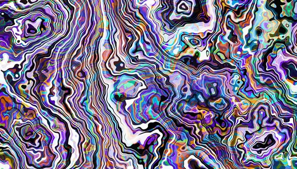 Абстрактный Цифровой Фрактальный Рисунок Имитация Текстуры Мрамора — стоковое фото