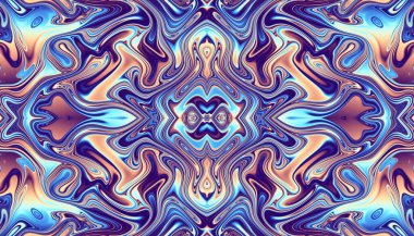 Soyut dijital fraktal model. Klasik süs dokusu.