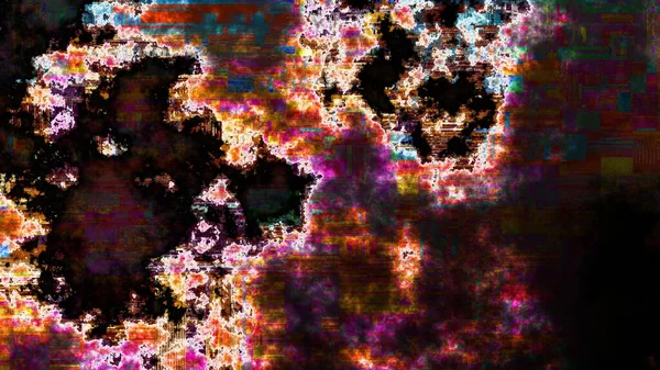 Textura Abstrata Com Codec Artefatos Imitação Padrão Grunge Datamoshing Relação — Fotografia de Stock