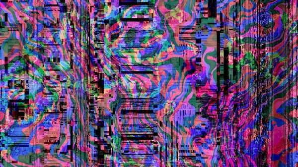 Textura Abstrata Com Codec Artefatos Imitação Padrão Grunge Datamoshing Relação — Fotografia de Stock