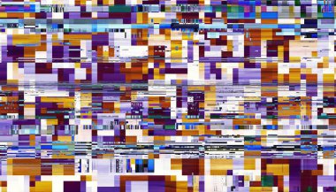 Soyut model. Soyut gelecek geometrik fraktal görüntüsü. Yatay arkaplan.