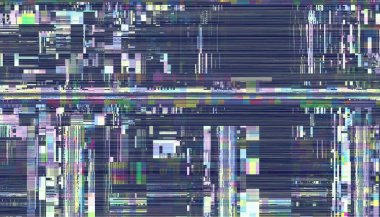 Soyut model. Soyut gelecek geometrik fraktal görüntüsü. Yatay arkaplan.