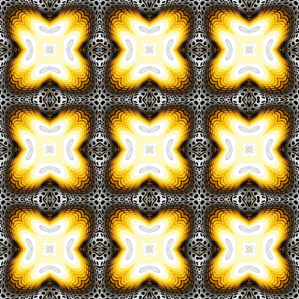 Abstract Pattern Square Ornamental Regular Background Seamless Pattern Vintage Mosaic — Stock Photo, Image
