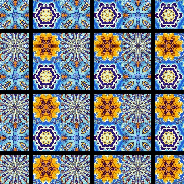 Soyut model. Mozaik sanat süsleme dokusu. Kusursuz kare desen.