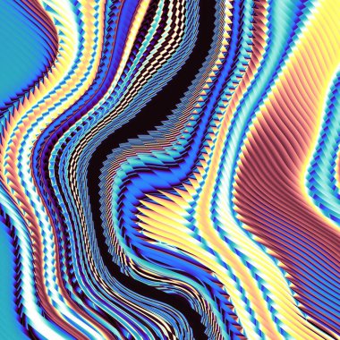 Soyut arkaplan. Psikedelik dalgalı doku.