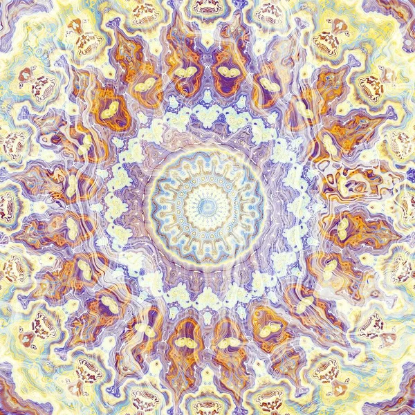 Vintage Grunge Mandala Μοτίβο Στολίδι Τετράγωνο Φόντο Μάρμαρο Αποτέλεσμα — Φωτογραφία Αρχείου