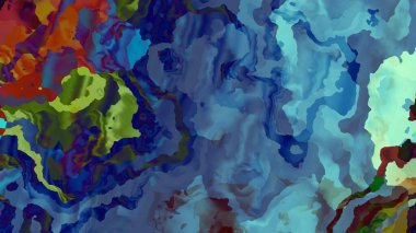 Soyut model. Psikedelik dalgalı doku. Görünüm oranı 16: 9 olan yatay arkaplan