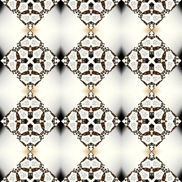 Patrón Decorativo Ornamental Abstracto Cuadrados Arte Mosaico Textura Ornamental Patrón — Foto de Stock