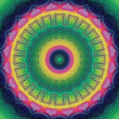 Klasik grunge mandala süs deseni. Kare arka plan. Mermer etkisi.