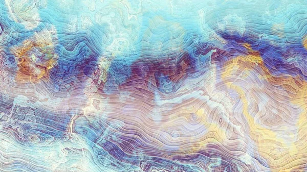 Абстрактный Цифровой Фрактальный Рисунок Имитация Текстуры Мрамора Горизонтальный Фон Соотношением — стоковое фото