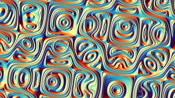 Абстрактный Цифровой Фрактальный Рисунок Абстрактная Футуристическая Рельефная Текстура Горизонтальный Фон — стоковое фото